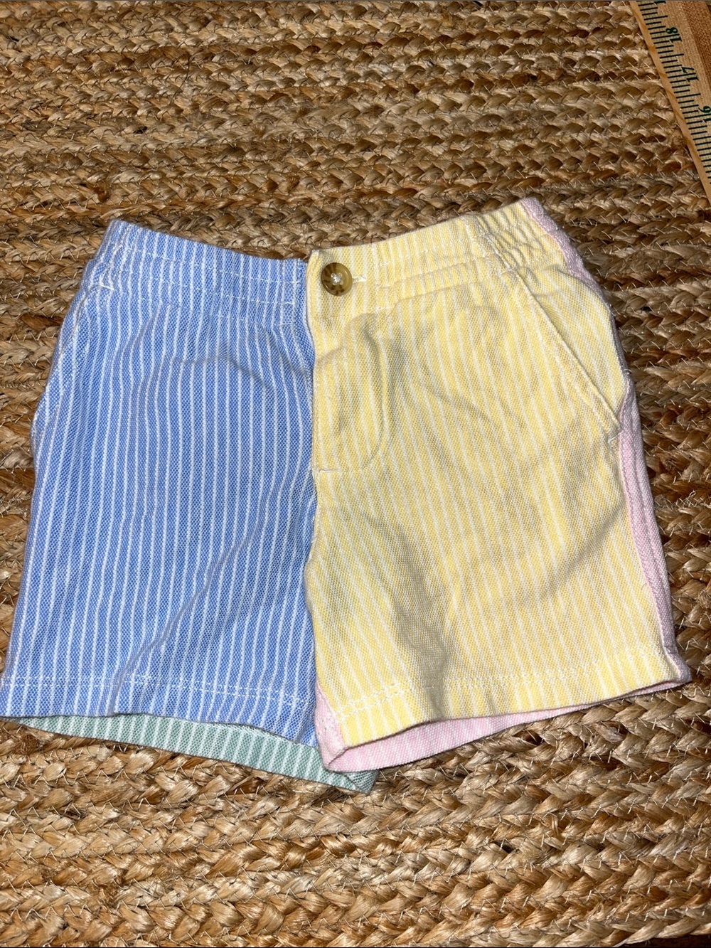 Ralph Lauren Pastel Colorblock Stripe baby boy  Shorts -9m